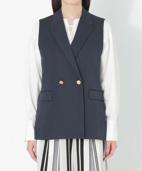 SANYO ESSENTIALS / サンヨーエッセンシャルズ ノーカラージャケット | ギャバジンテーラードジレ | 詳細3