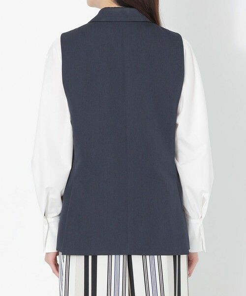 SANYO ESSENTIALS / サンヨーエッセンシャルズ ノーカラージャケット | ギャバジンテーラードジレ | 詳細5