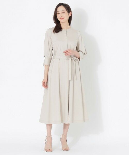 SANYO ESSENTIALS / サンヨーエッセンシャルズ ロング・マキシ丈ワンピース | 【DRESOPHY】シルキースムースワンピース | 詳細3