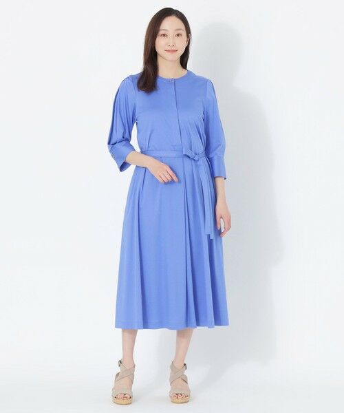 SANYO ESSENTIALS / サンヨーエッセンシャルズ ロング・マキシ丈ワンピース | 【DRESOPHY】シルキースムースワンピース | 詳細1