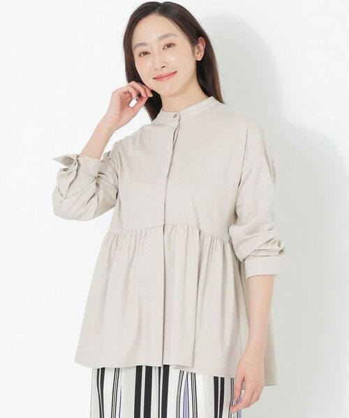 SANYO ESSENTIALS/サンヨーエッセンシャルズ 【DRESOPHY】シルキースムースブラウス ベージュ1 38 SANYO ESSENTIALS/サンヨーエッセンシャルズ 【DRESOPHY】シルキースムースブラウス ベージュ1 38