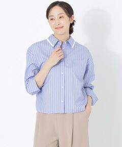 SANYO ESSENTIALS / サンヨーエッセンシャルズ シャツ・ブラウス | ショートシャツ（ストライプ）