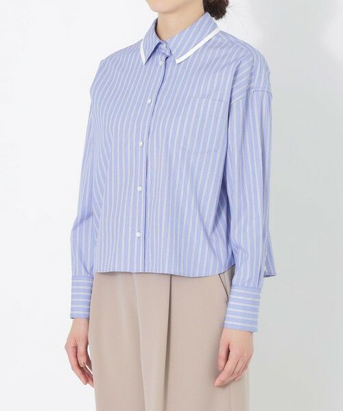 SANYO ESSENTIALS / サンヨーエッセンシャルズ シャツ・ブラウス | ショートシャツ（ストライプ） | 詳細3