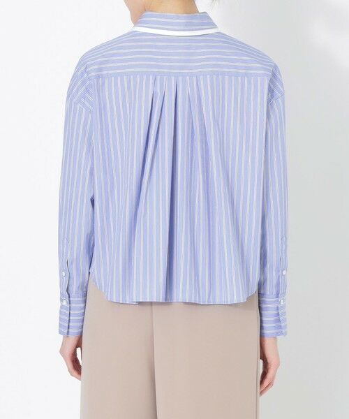 SANYO ESSENTIALS / サンヨーエッセンシャルズ シャツ・ブラウス | ショートシャツ（ストライプ） | 詳細4