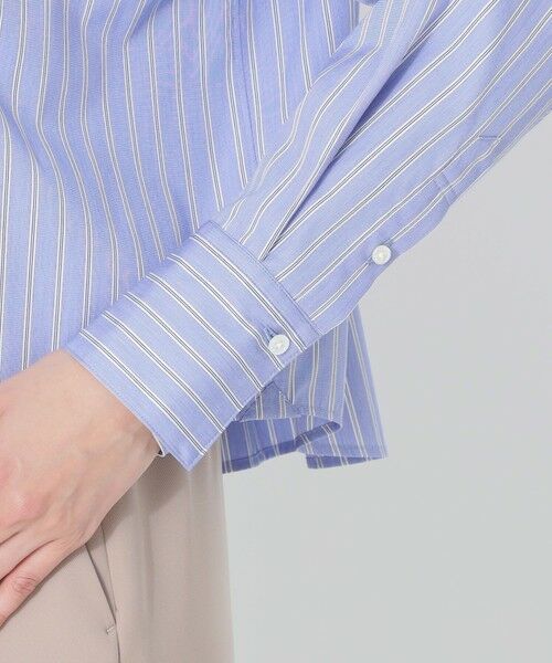 SANYO ESSENTIALS / サンヨーエッセンシャルズ シャツ・ブラウス | ショートシャツ（ストライプ） | 詳細6