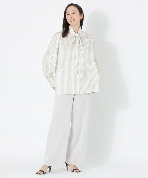 SANYO ESSENTIALS / サンヨーエッセンシャルズ シャツ・ブラウス | ボウブラウス | 詳細1