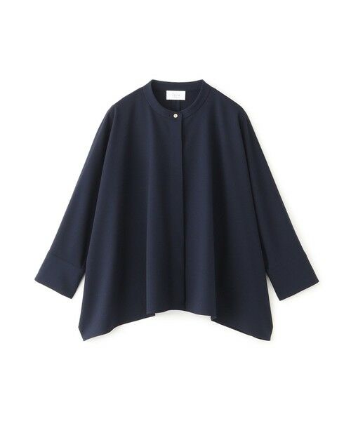 SANYO ESSENTIALS/サンヨーエッセンシャルズ イレギュラーヘムブラウス ネイビー3 38 SANYO ESSENTIALS/サンヨーエッセンシャルズ イレギュラーヘムブラウス ネイビー3 38
