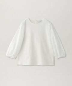 SANYO ESSENTIALS / サンヨーエッセンシャルズ カットソー | レースコンビカットソー