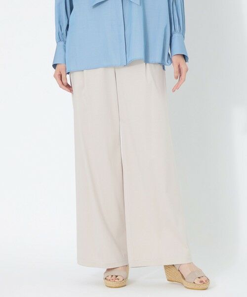 SANYO ESSENTIALS/サンヨーエッセンシャルズ 【DRESOPHY】シルキースムースパンツ ベージュ1 38 SANYO ESSENTIALS/サンヨーエッセンシャルズ 【DRESOPHY】シルキースムースパンツ ベージュ1 38