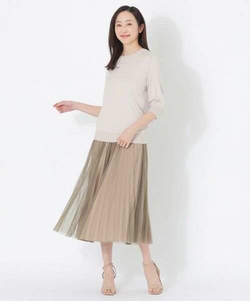 SANYO ESSENTIALS / サンヨーエッセンシャルズ ロング・マキシ丈スカート | チュールプリーツスカート | 詳細5