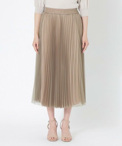 SANYO ESSENTIALS / サンヨーエッセンシャルズ ロング・マキシ丈スカート | チュールプリーツスカート | 詳細6