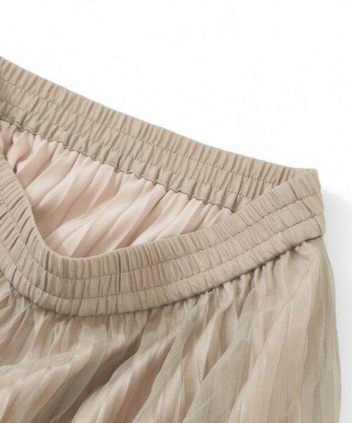 SANYO ESSENTIALS / サンヨーエッセンシャルズ ロング・マキシ丈スカート | チュールプリーツスカート | 詳細9