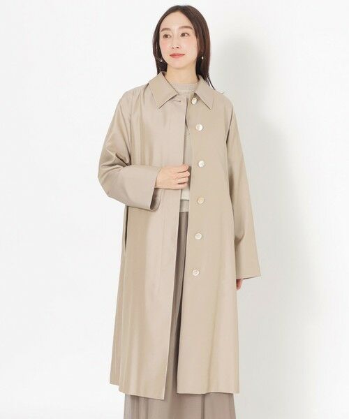 SANYO ESSENTIALS/サンヨーエッセンシャルズ シルクレインコート ベージュ1 38 SANYO ESSENTIALS/サンヨーエッセンシャルズ シルクレインコート ベージュ1 38