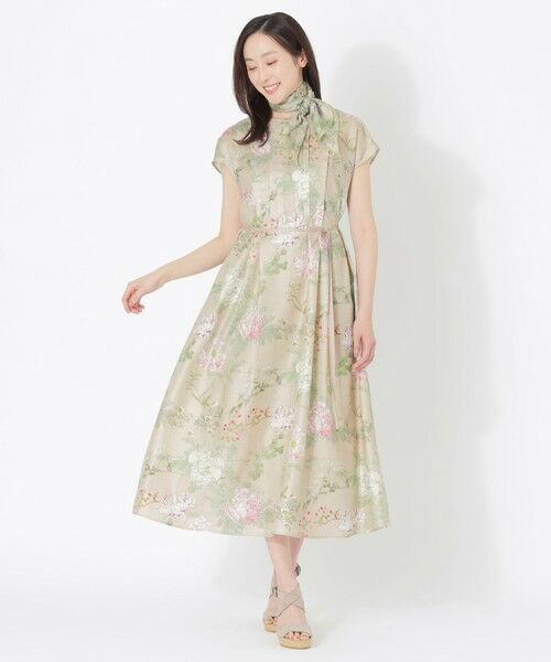 SANYO ESSENTIALS / サンヨーエッセンシャルズ ロング・マキシ丈ワンピース | 【HAIBARA】プリントワンピース | 詳細3