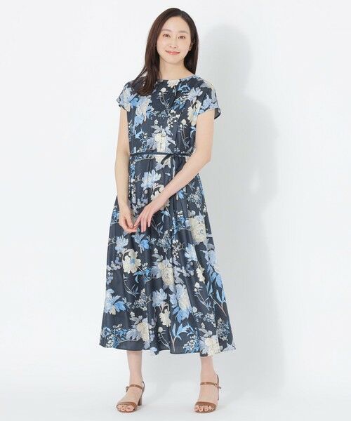 SANYO ESSENTIALS / サンヨーエッセンシャルズ ロング・マキシ丈ワンピース | 【HAIBARA】プリントワンピース | 詳細1