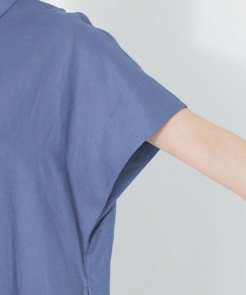 SANYO ESSENTIALS / サンヨーエッセンシャルズ ロング・マキシ丈ワンピース | カラーリネンシャツワンピース | 詳細7