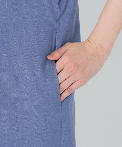 SANYO ESSENTIALS / サンヨーエッセンシャルズ ロング・マキシ丈ワンピース | カラーリネンシャツワンピース | 詳細8