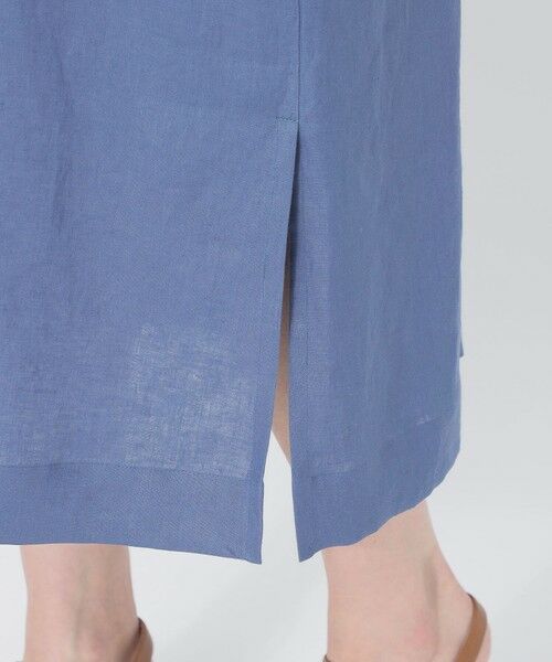 SANYO ESSENTIALS / サンヨーエッセンシャルズ ロング・マキシ丈ワンピース | カラーリネンシャツワンピース | 詳細9