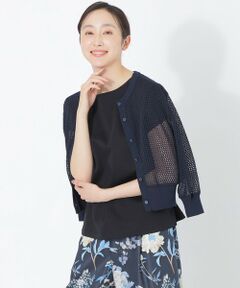 SANYO ESSENTIALS / サンヨーエッセンシャルズ ニット・セーター | メッシュカーディガン