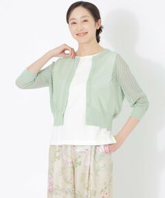 SANYO ESSENTIALS / サンヨーエッセンシャルズ ニット・セーター | メッシュカーディガン