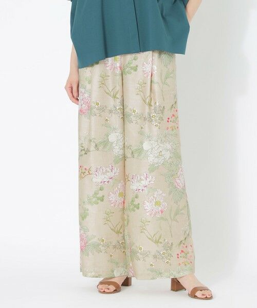 SANYO ESSENTIALS / サンヨーエッセンシャルズ その他パンツ | 【HAIBARA】プリントパンツ(ベージュ1)