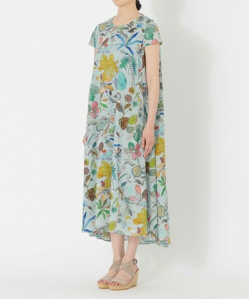 SANYO ESSENTIALS / サンヨーエッセンシャルズ ロング・マキシ丈ワンピース | ボタニカルプリントワンピース | 詳細5