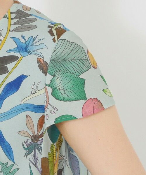 SANYO ESSENTIALS / サンヨーエッセンシャルズ ロング・マキシ丈ワンピース | ボタニカルプリントワンピース | 詳細7