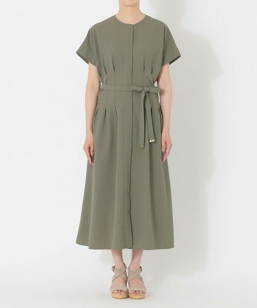 SANYO ESSENTIALS / サンヨーエッセンシャルズ ロング・マキシ丈ワンピース | タックディテールワンピース | 詳細3