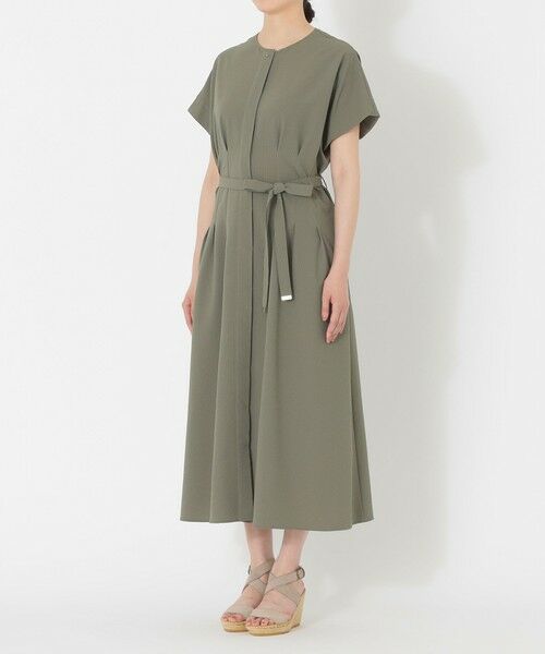 SANYO ESSENTIALS / サンヨーエッセンシャルズ ロング・マキシ丈ワンピース | タックディテールワンピース | 詳細4