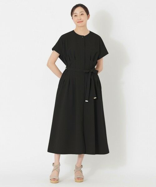 SANYO ESSENTIALS / サンヨーエッセンシャルズ ロング・マキシ丈ワンピース | タックディテールワンピース | 詳細1