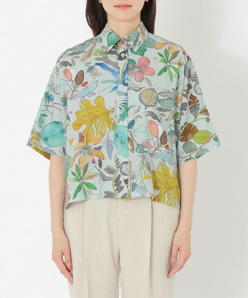 SANYO ESSENTIALS / サンヨーエッセンシャルズ シャツ・ブラウス | ボタニカルプリントブラウス | 詳細3