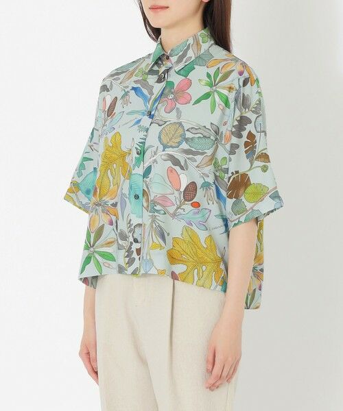 SANYO ESSENTIALS / サンヨーエッセンシャルズ シャツ・ブラウス | ボタニカルプリントブラウス | 詳細4