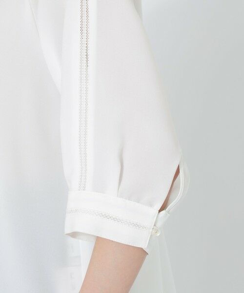 SANYO ESSENTIALS / サンヨーエッセンシャルズ シャツ・ブラウス | はしごレースコンビブラウス | 詳細7