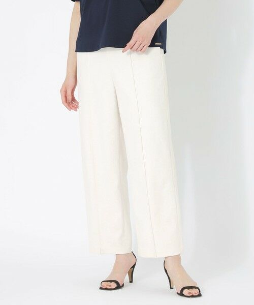 SANYO ESSENTIALS / サンヨーエッセンシャルズ その他パンツ | 【S.lab Pants】リネンライクワイドパンツ(ホワイト1)