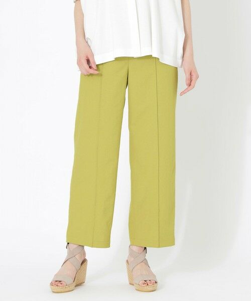 SANYO ESSENTIALS/サンヨーエッセンシャルズ 【S.lab Pants】リネンライクワイドパンツ イエロー1 36