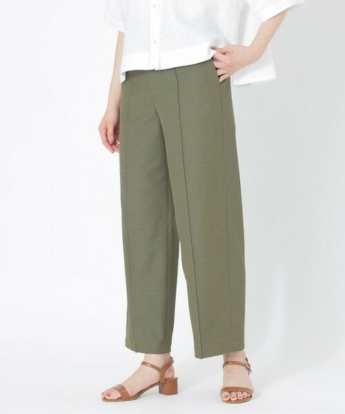 SANYO ESSENTIALS / サンヨーエッセンシャルズ その他パンツ | 【S.lab Pants】リネンライクワイドパンツ(カーキ4)