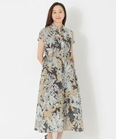 SANYO　エスエッセンシャルズ　ハミングバードフラワー　ワンピース ハミングバードフラワープリントワンピース（ワンピース）｜S