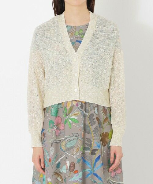 SANYO ESSENTIALS / サンヨーエッセンシャルズ ニット・セーター | コットンスラブラメカーディガン | 詳細3