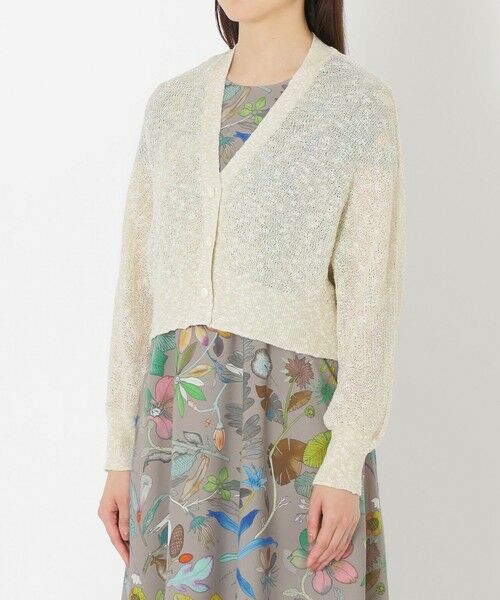 SANYO ESSENTIALS / サンヨーエッセンシャルズ ニット・セーター | コットンスラブラメカーディガン | 詳細4