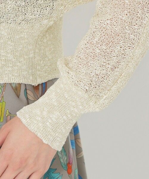 SANYO ESSENTIALS / サンヨーエッセンシャルズ ニット・セーター | コットンスラブラメカーディガン | 詳細6