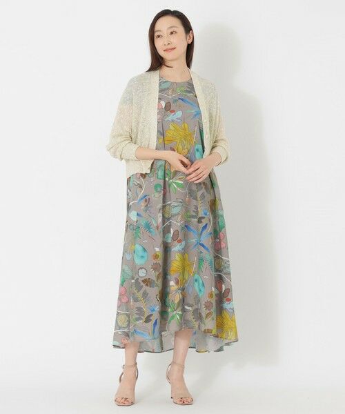 SANYO ESSENTIALS / サンヨーエッセンシャルズ ニット・セーター | コットンスラブラメカーディガン | 詳細1