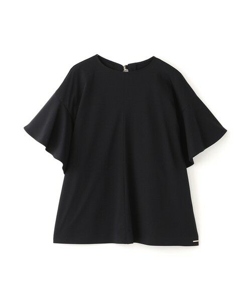 SANYO ESSENTIALS/サンヨーエッセンシャルズ 【DRESOPHY】フレアスリーブカットソー ブラック1 38 SANYO ESSENTIALS/サンヨーエッセンシャルズ 【DRESOPHY】フレアスリーブカットソー ブラック1 38