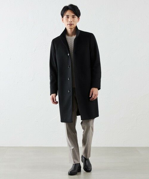 SANYO ESSENTIALS / サンヨーエッセンシャルズ その他アウター | ＜Rain Wool＞スタンドカラーコート | 詳細1