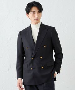 SANYO ESSENTIALS / サンヨーエッセンシャルズ ノーカラージャケット | モヘヤブレンドダブルブレザー