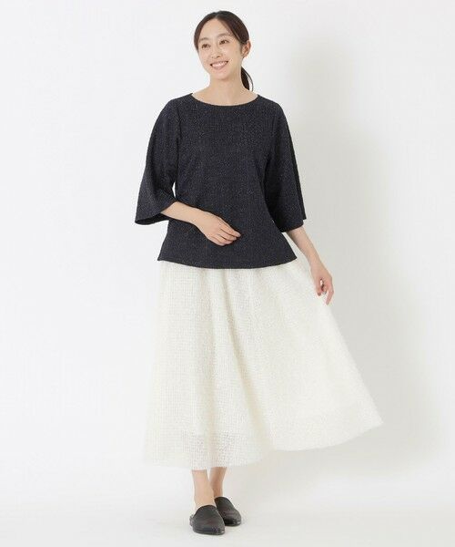 SANYO ESSENTIALS / サンヨーエッセンシャルズ シャツ・ブラウス | ツイードジャージープルオーバー | 詳細3