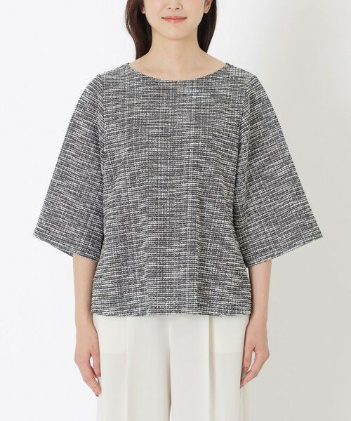 SANYO ESSENTIALS / サンヨーエッセンシャルズ シャツ・ブラウス | ツイードジャージープルオーバー | 詳細4