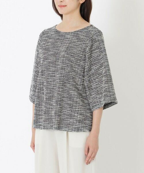 SANYO ESSENTIALS / サンヨーエッセンシャルズ シャツ・ブラウス | ツイードジャージープルオーバー | 詳細5