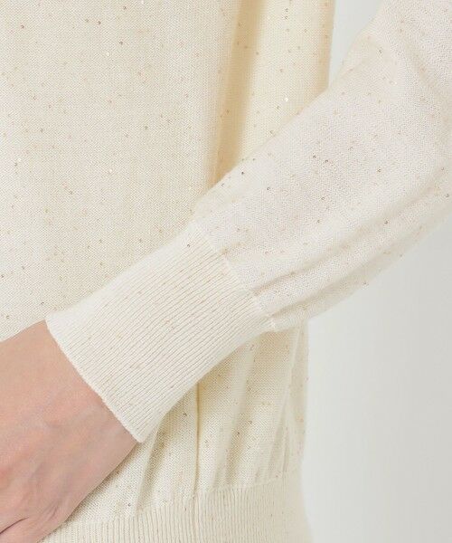 SANYO ESSENTIALS / サンヨーエッセンシャルズ ニット・セーター | ラメスパンコールカーディガン | 詳細6
