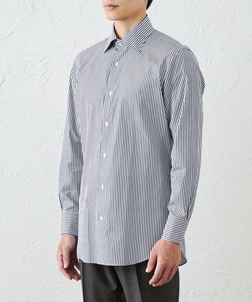 SANYO ESSENTIALS / サンヨーエッセンシャルズ シャツ・ブラウス | ギザプレミアムストライプ | 詳細3