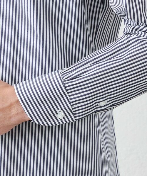 SANYO ESSENTIALS / サンヨーエッセンシャルズ シャツ・ブラウス | ギザプレミアムストライプ | 詳細5